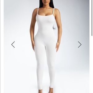 Naked Wardrobe White Jumpsuit